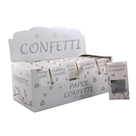 Silver And White Confetti 10g x 20PK