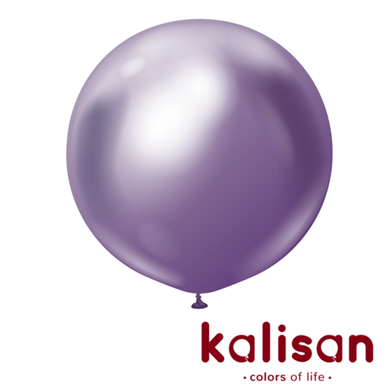 Kalisan Mirror Violet 36" Latex Balloons 2pk