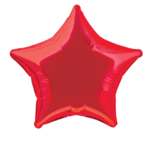 Unique Foil Balloon Red Star 20