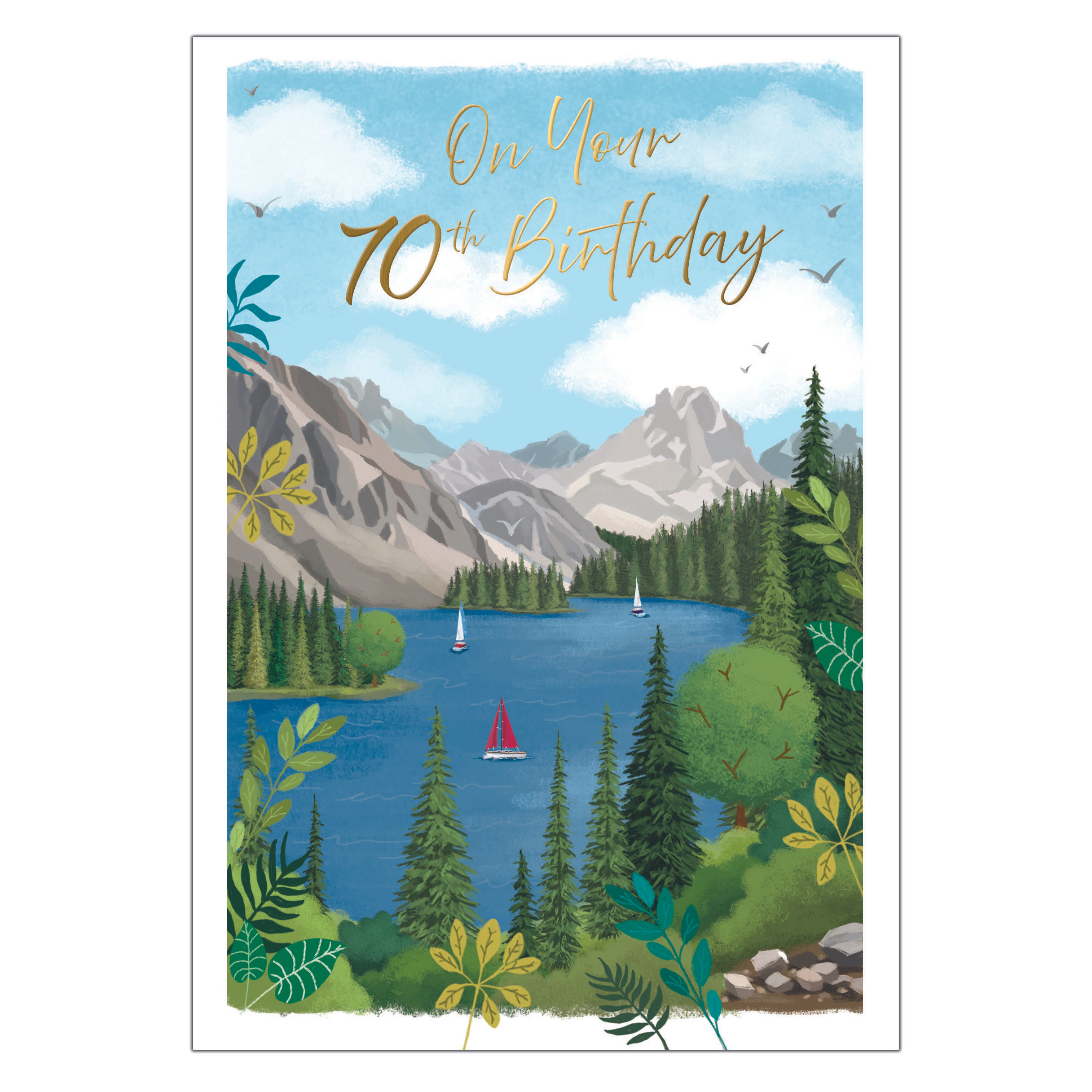 Kingsley 6 Pack Cards C50 Birthday Age 70