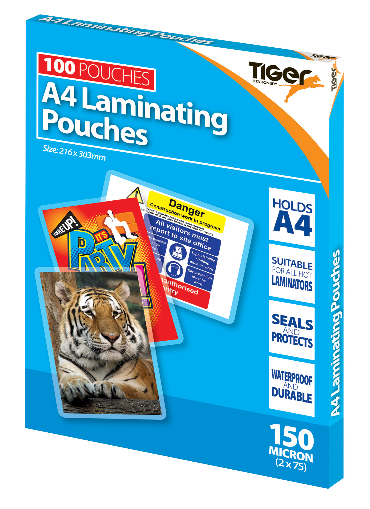 Laminating Pouches 150M A4 100pk