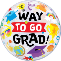 Way To Go Grad 22" Bubble Balloon