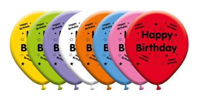 8pk Latex Balloons Birthday Open
