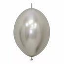 Sempertex Reflex Silver 6" Link-O-Loon 50pk