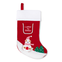 52cm Velvet Stocking Santa Bear