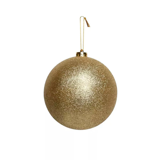 Glitter Shatterproof Bauble Gold 15cm