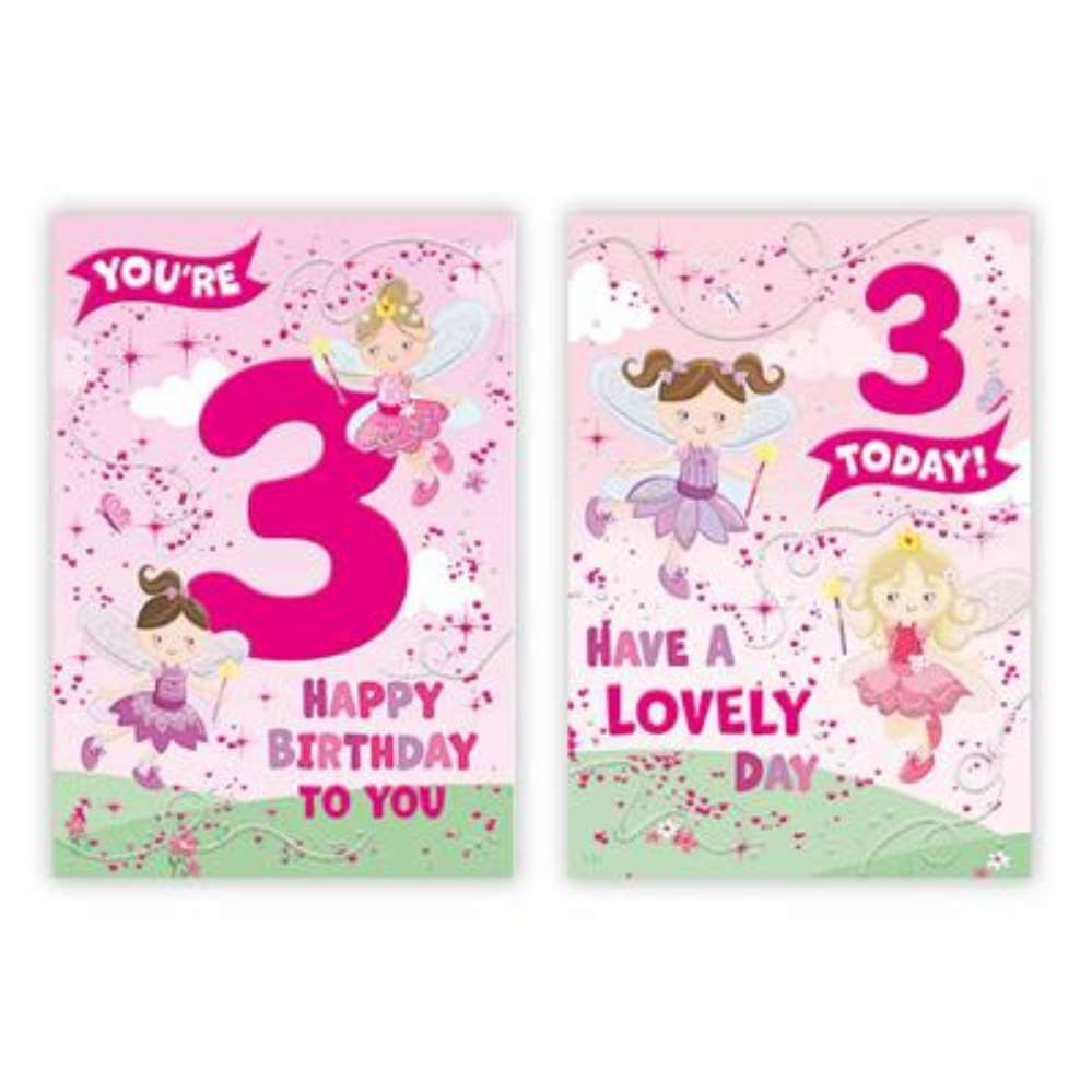 Poppyhill C50 Birthday Age 3 12pk