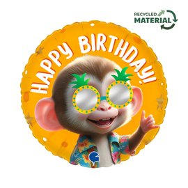 Grabo Foil Balloon Cool Monkey Birthday 18