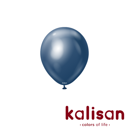Kalisan Mirror Navy Blue 5" Latex Balloons 100pk