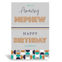 Prelude Pzazzle C75 Birthday Nephew 6pk