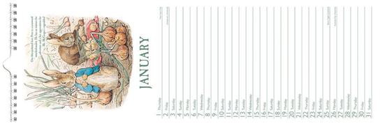 Calendar Slim Peter Rabbit 2027