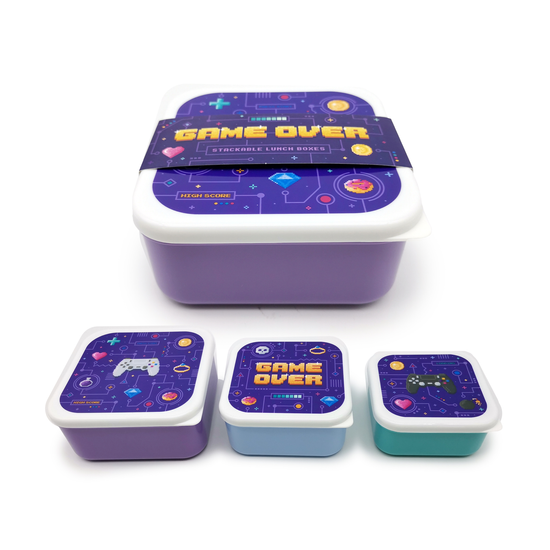 Puckator Lunch Box Set of 3 Game Over