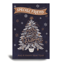 Prelude 6 Pack Cards C75 Christmas Friend Tree