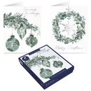 Luxury Christmas Cards Wreath 15pk