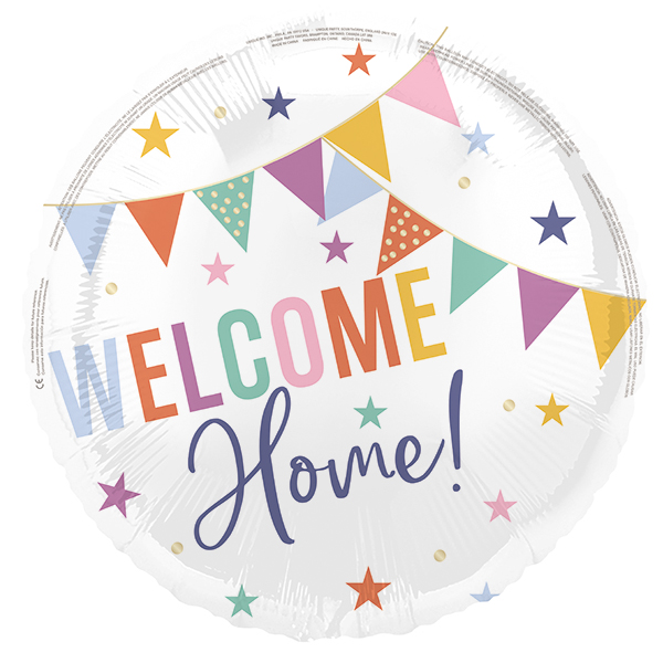 Unique Foil Balloon Welcome Home 18"