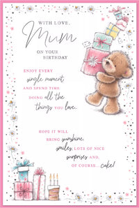 Simon Elvin C75 birthday cards set featuring six colorful cards for moms, with cheerful designs and heartfelt messages.