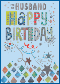 Simon Elvin 6 Pack Cards C90 Birthday Husband
