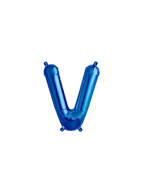 Northstar Foil Balloon Blue 16" Letter V
