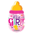 APAC It's A Girl Bottle 14" Air Fill Foil Balloon