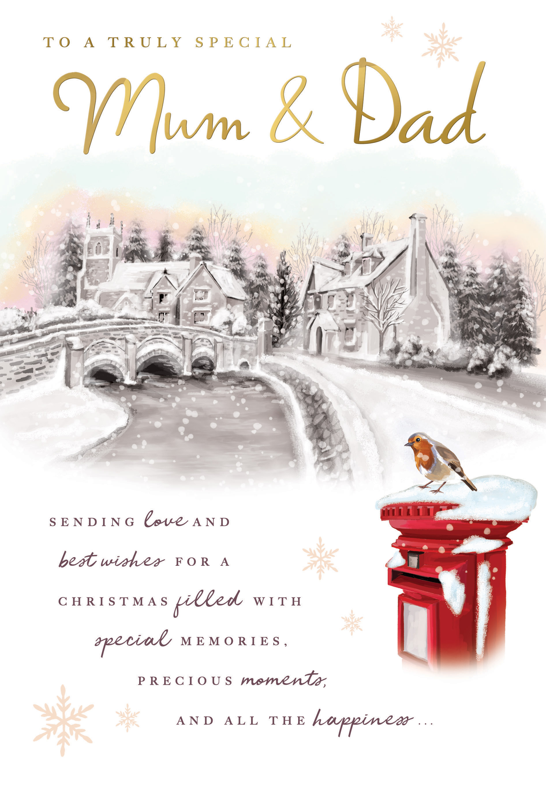 Regal 6 Pack C75 Cards Christmas Mum & Dad