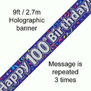 Oaktree Banner Age 100 Streamers 9ft