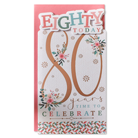 Prelude Platinum C55 Birthday Age 80 6pk