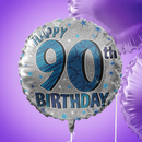 18" Foil Balloon Birthday Age 90 Male