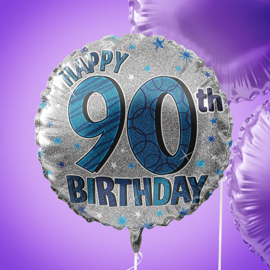 18" Foil Balloon Birthday Age 90 Male