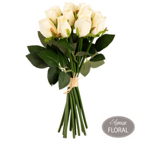 Eleganza Beatrice Rose Cream 15 Bud Bunch