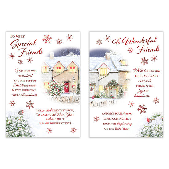 Poppyhill 12 Pack Cards C50 Christmas Friends