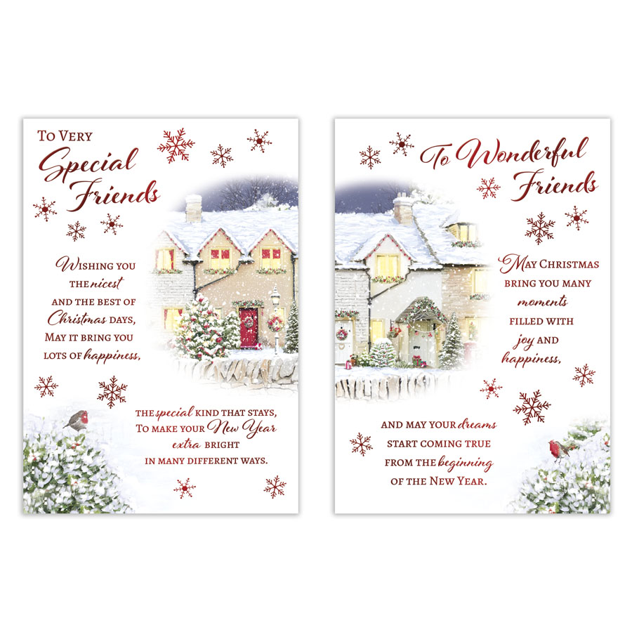 Poppyhill 12 Pack Cards C50 Christmas Friends