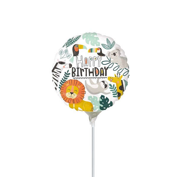 Anagram Get Wild Birthday 9" Foil Balloon