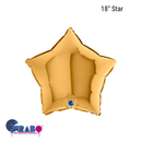 Grabo Foil Balloon Gold Star 18"