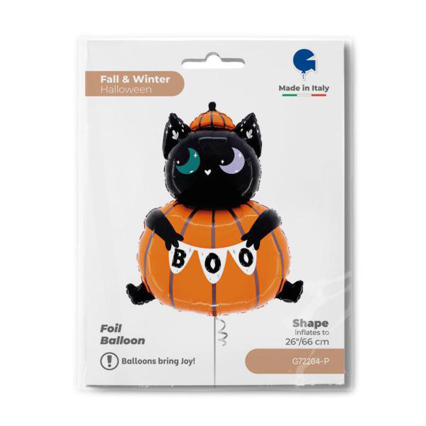 Foil Blln Cat In The Pumpkin