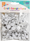 Gem Imports 200 Pack Googley Eyes Assorted