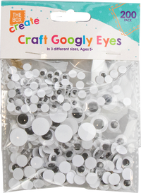 Gem Imports 200 Pack Googley Eyes Assorted
