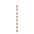 5ft Hanging D cor Age 21 Glitz Rose Gold