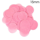 Confetti Round Bio-Degradable 15mm 14g Light Pink