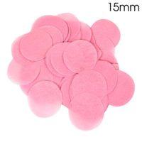 Confetti Round Bio-Degradable 15mm 14g Light Pink