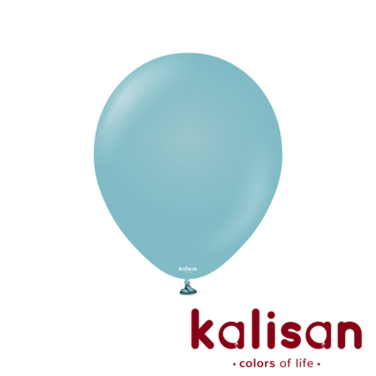 Kalisan Retro Blue Glass 12" Latex Balloons 100pk