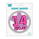 Big Badges Age 14 Female 6pk
