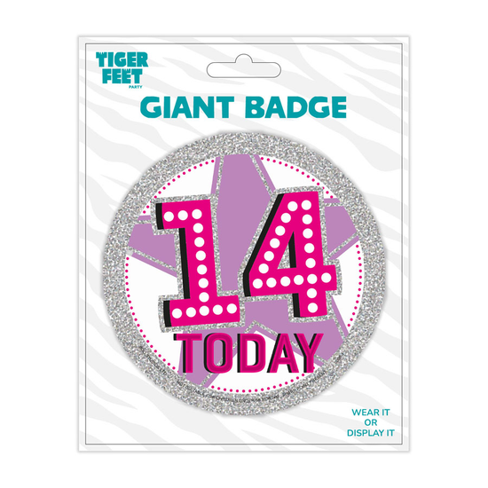 Big Badges Age 14 Female 6pk