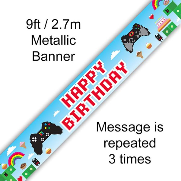 Oaktree Banner Birthday Blox Game 9ft