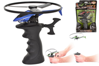 Kandy Toys helicopter launcher toy with colorful helicopter ready to launch, designed for kids' active play.