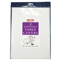 Caroline 2 Pack Tablecover White Square 90cm