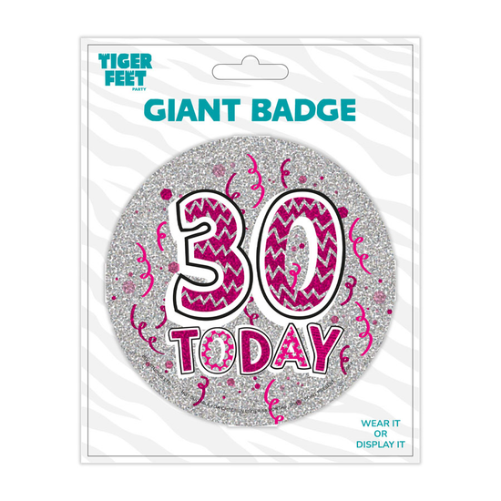 Big Badges Age 30 Female 6pk
