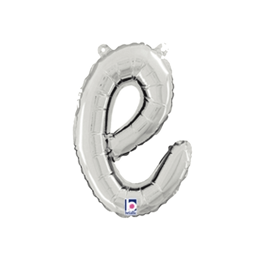 Grabo Foil Balloon Silver 14" Letter E