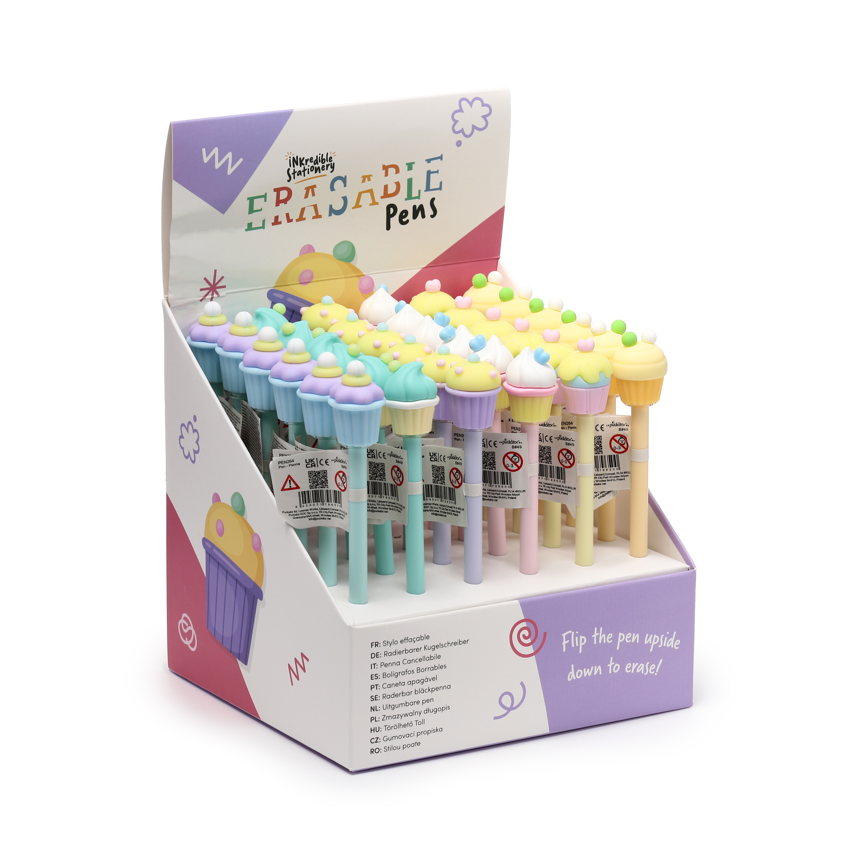 Erasable Pen Cupcake Topper (Design May Vary)