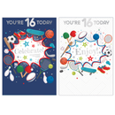 Poppyhill 12 Pack Cards C50 Birthday Age 16
