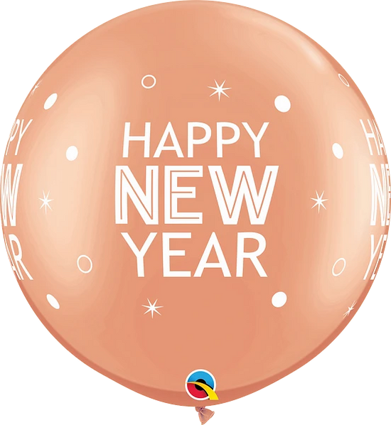 Qualatex New Year Sparkles 30" Latex Balloons 2pk
